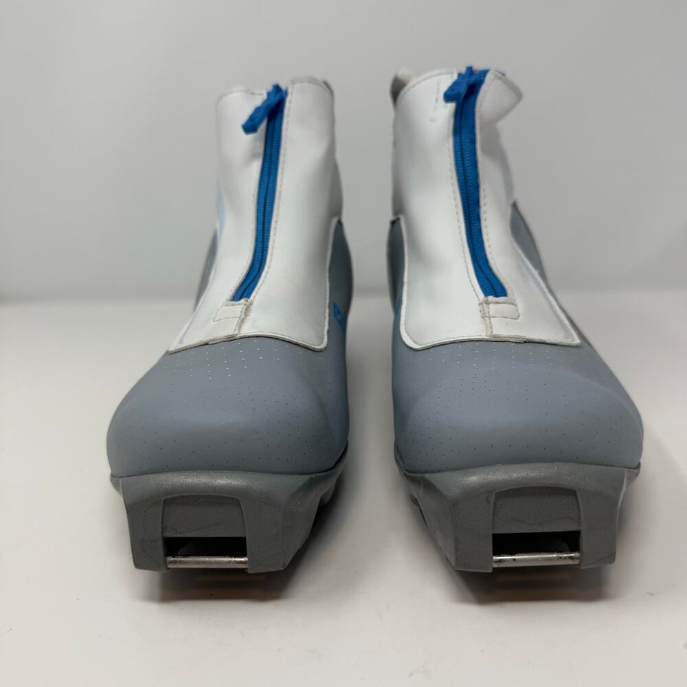 Salomon Siam5 Cross Country Ski Boot Women's 9.5 Grey White Blue - Picture 3 of 16